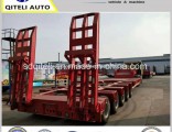 3/4/5 Axles Large Capacity 60-100ton Low Bed Semi Trailer