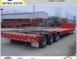 3 Axles 60t 80ton 100 Ton Lowbed Semi Trailer Truck