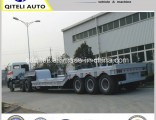 3 Axles Drop Deck Lowbed Truck Semi Lowboy Trailer