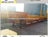 3 Axle 60 Ton Lowbed Semi Trailer Dolly Trailer Hydraulic Ramp Low Bed Trailer