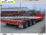 3 Lines 6 Axles Lowbed with Dolly Semi Trailer