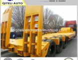 3 Axle 4 Axles 45-60 Tons Flatbed Lowbed Cargo Heavy Duty Transport Heavy Equipment Semi Trailer for