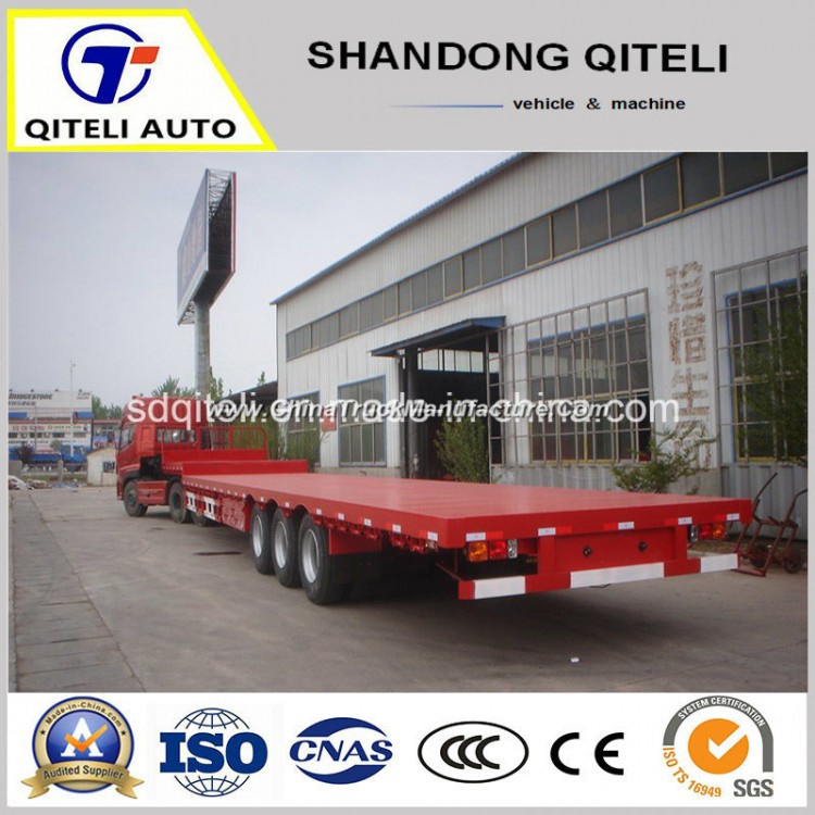 60 Ton Payload Large Lowbed Semi Trailer for Road Transporting