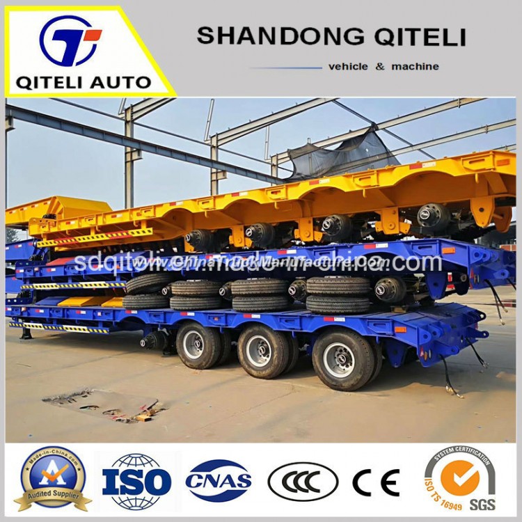 China Gooseneck Lowboy/Low Bed/Lowbed Utility Heavy Truck Tractor Semi Trailer