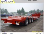 60ton 3 Axles Lowboy/Low Deck/Lowbed/Low Bed Truck Semi Trailer