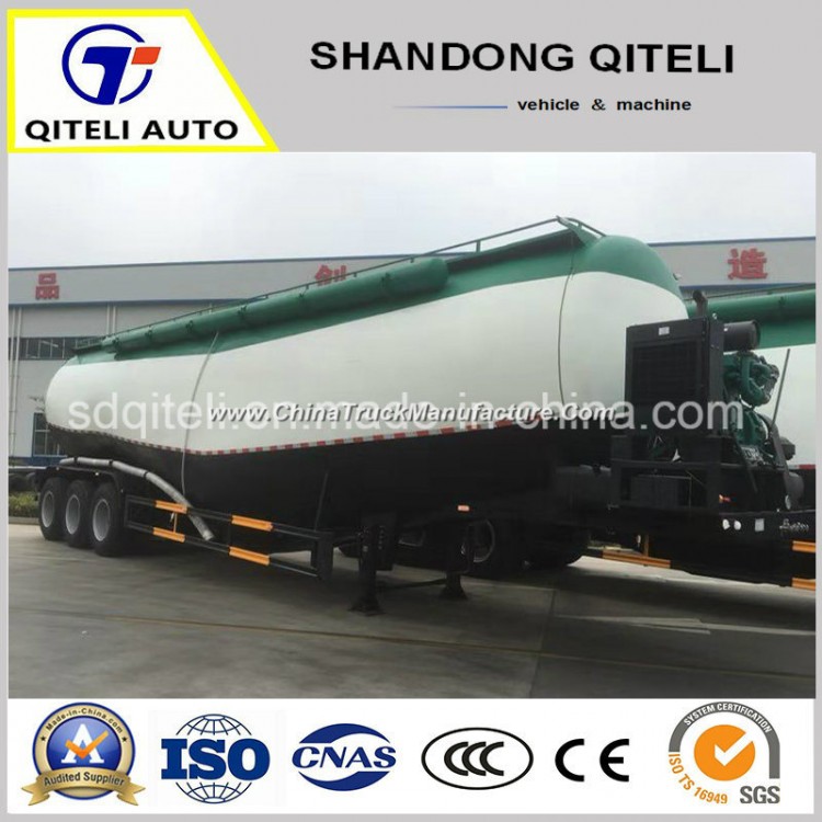 3 Axle 40m3-60m3 V-Shape Tanker Bulk Cement Powder Tank Semi Trailer