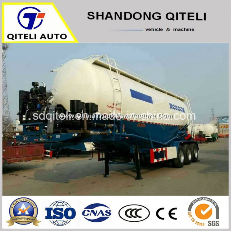 50cbm Bulk Cement Powder Transport Tanker 3 Axle Semi Trailer