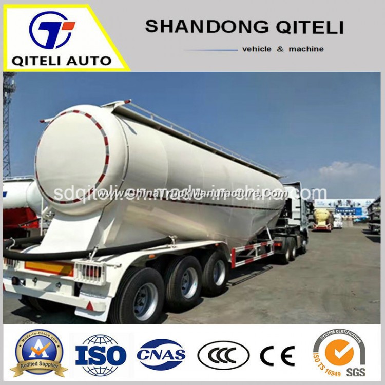 60m3 3 Axle Bulk Cement Powder Transport Tanker Semi Trailer