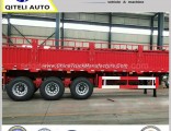 3 Axles 40ton 50t Flatbed Sidewall Cargo Semi Trailer for Sale