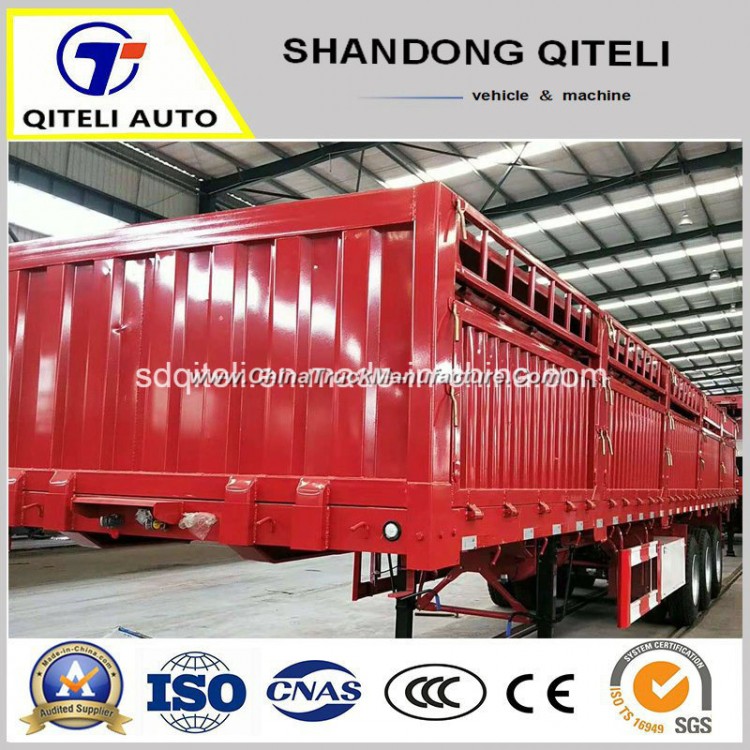 40FT Three Axle Cargo Utility Container Sidewall Semi Truck Trailer