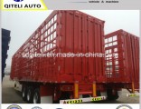 3 Axles Fence Cattle Transport Stake Semi Trailer for Sale