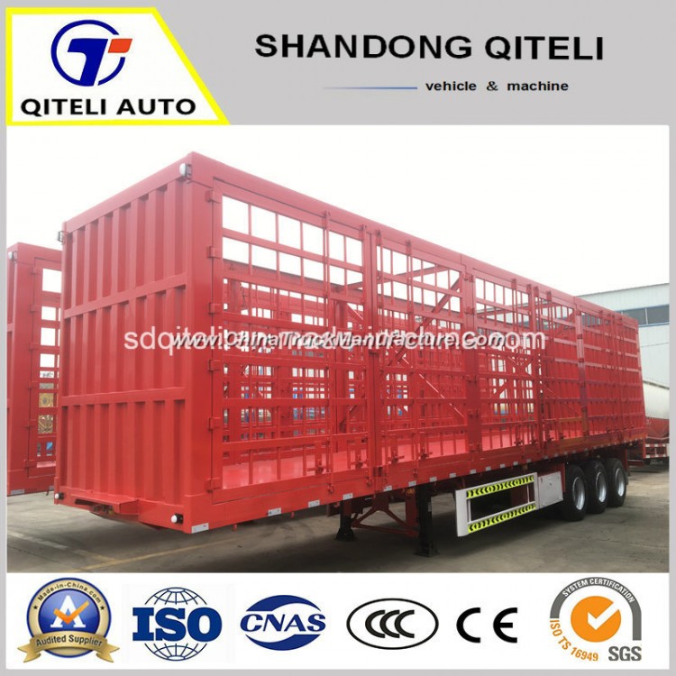 China Factory Price Tri Axle Fence/Stake Cargo Truck Semi Trailers