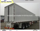 3 Axle Log Trailer Box/Van Type Logistics Cargo Transportion Curtain Semi Trailer