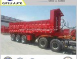 Side Tipper Trailer Semi Dump Trailers Tipping Trailer with China Hyva Cylinder End