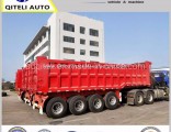 40 Ton Self Dumper Heavy Truck Trailer Rear U Shape Tipper Dump Tipping Truck Semi Trailer with Thre