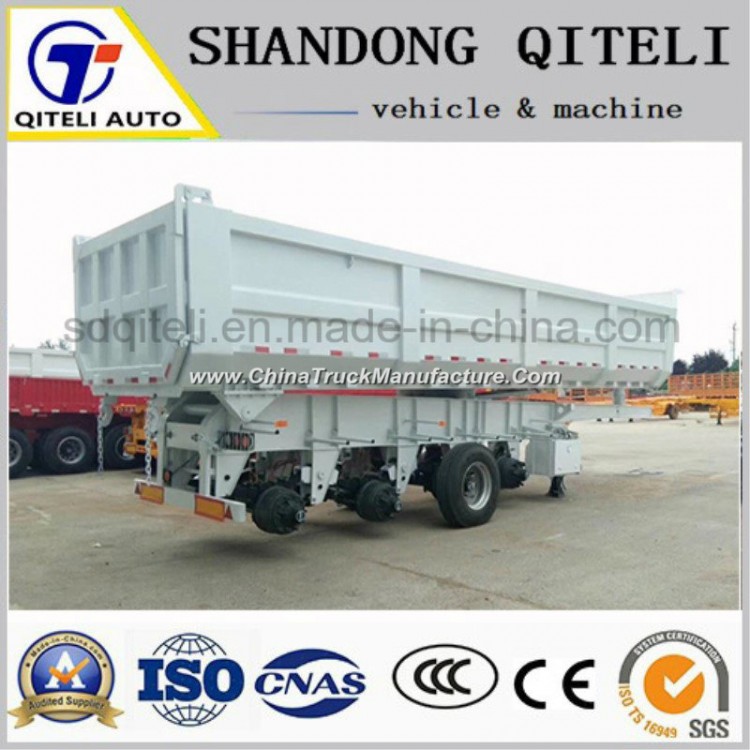 40 Cubic Meter Side Tipper Trailer Semi Dump Trailers Tipping Trailer for Sale