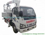 Brand Japan Crane Truck with Bucket Lift for Electric Companies with I. S. U. Z. U Engine 4kh1
