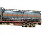 20FT Tank Container for Hydrochloric Acid, Sodium Hypochlorite Road Transportation 21cbm Export to V