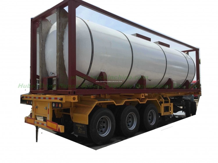 30FT T 4, T7 Syrup Tank Container for Food Products Stainless Steel Imo Equipped with Insulation Hea