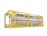 Customized Isotank 30FT Chemline Lined Tank for HCl, Naoh, Naclo, PAC, H2so4, Hf, H3po4, Nh3. H2O, H