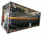 Container 20FT ISO Round Tank Steel Lined Polyethylene Plastic LDPE 16mm for 18kl-20kl Hydrochloric 