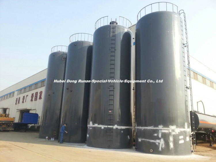 Custermizing 1~135 M3 Checmial Acid Storage Tank PE Lined Tank Used to Contain: HCl (max 35%) , Naoh