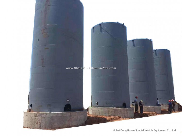 125 -150 Cbm Vertical Steel Lined Plastic (LLDPE) Storage Tank for HCl (max 35%) , Naoh (max 50%) , 