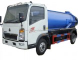 Small HOWO Septic Tank Truck 4000 Liters for Cesspool Emptier