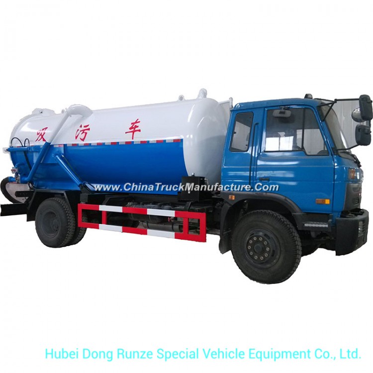 Vacuum Sewage Suction Tanker Truck Tank Effective Capacity 10500 (L) Carbon - Stainless Steel Rhd or