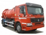 Sinotruk HOWO 6 Wheels VAC Tanker Sewage Sludge Truck with 8000L 12000L Septic Tank Rhd or LHD 4X4.4