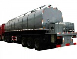 40cbm Thermal Insulation Asphalt Tank Semi-Trailer for Liquid Hot Bitumen Transport with Heating Sys