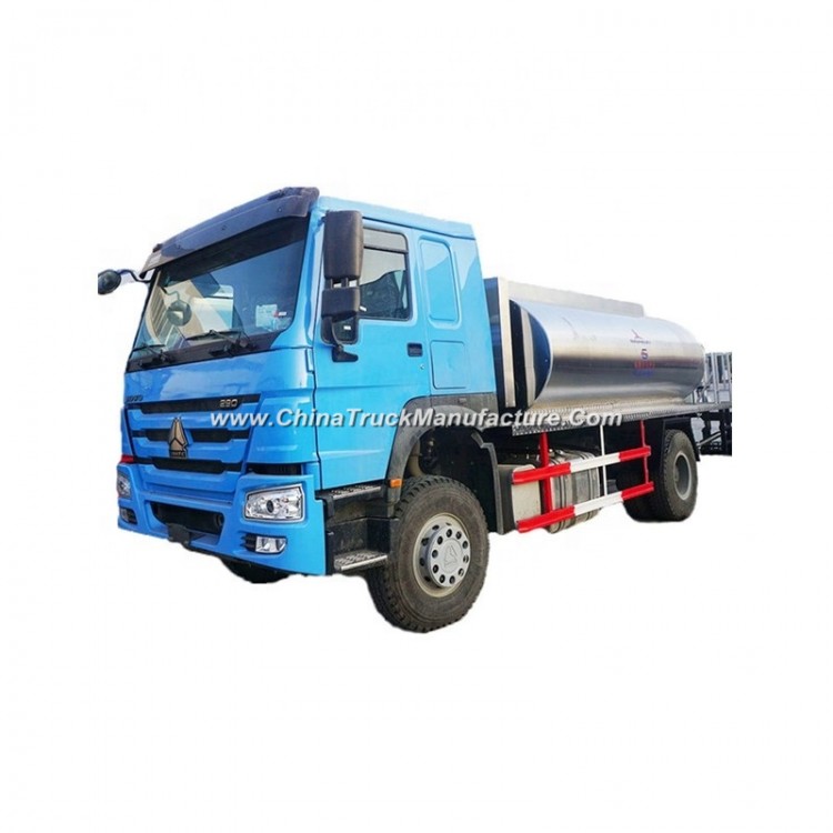 HOWO Road Asphalt Spraying Tank Truck (Asphalt Tank 8000-10000L Insulated Spray Bitumen 4.5 -6 meter