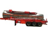 Emulsion Tank Container Trailer Liquid Molten Sulfur Transport Solution Insulated Cladding Stainless