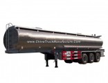 Stainless Steel Tank Trailer 45kl, 48, 000L for Diesel, Oil, Gasoline, Kerosene Transport with 3 Axl