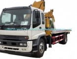 Japan. Brand I. S. U. Z. U Recovery Truck Mounted with Knuckle 5 Ton Crane and Roll Back Flatbed Wre