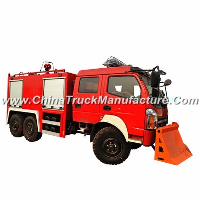 Dongfeng off Road 6X6 Awd Water Tanker Fire Truck 4000L (1000 Gallons) for Forest Fire Fighting