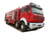 Beiben 3138 8X4 Water Foam Fire Truck, Water Tank 9000L, Foam Tank 2660L Optional All Wheel Drive Of