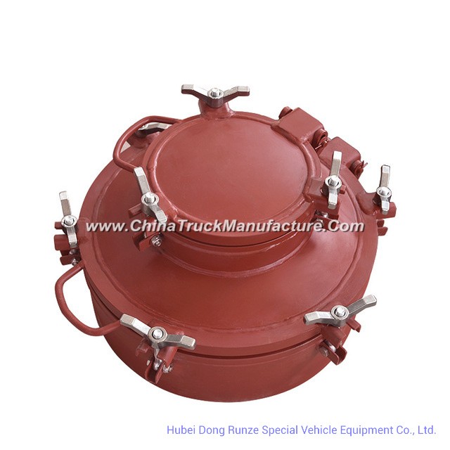 Double Flanged Carbon Steel Manhole Cover for Sulfuric Acid Tank, Bulk Tank, Chemical Oil Liquid Tan