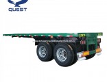 Quest 20FT 2 Axles Flatbed Container Semi Truck Trailers