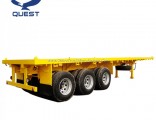 Quest 20FT 40FT Flat Bed Container Flatbed Semi Trailer