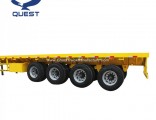 Cheap Price 4 Axles Container Trailers 40FT Flatbed Semi Trailer