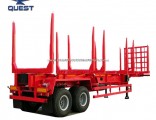 3 Axle 50ton Timber Transporting Logging Semi Trailer Truck Trailer