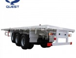 3 Axle 40feet Flatbed Semi Trailer Container Lorry for Sale