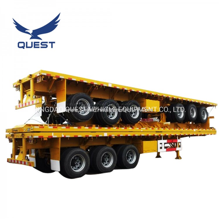 Quest Manufacturers Container Truck Trailer Flatbed Semi Trailer
