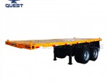 Made in China 20FT Double Axle Flatbed Container Semi Trailer