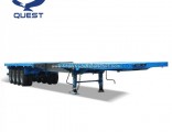 Heavy Duty Equipment 40FT 80tons Container Extendable Flatbed Semi Trailer