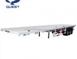 Africa Market Tri-Axles Used 20FT 40foot Container Flatbed Semi Trailer