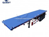 Factory Price 3axles 40FT Container Trailer Flat Bed Truck Trailer