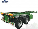 20FT China Cheap Dual Combo Chassis Container Truck Semi Trailer