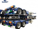 Double Axles Skeleton Chassis 40FT Container Transport Semi Trailer